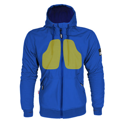Protective SoftShell Unisex Hoodie - Royal Blue Matte with Pads