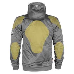 Dark Gray Solid Ultra Protective Hoodie with Pads