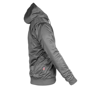 Dark Gray Solid Ultra Protective Hoodie with Pads