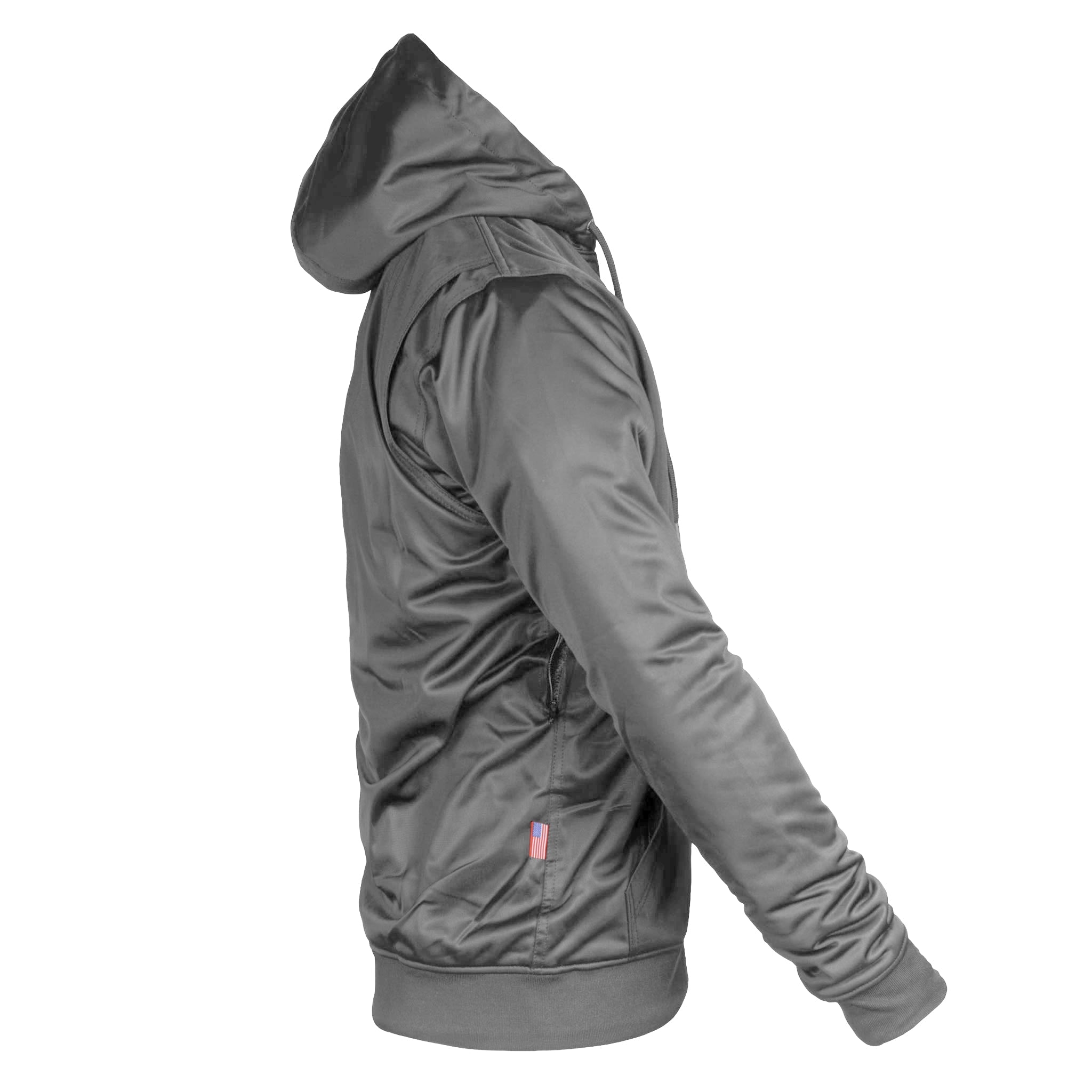 SALE Dark Gray Solid Ultra Protective Hoodie with Pads