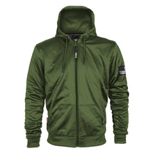 Army Green Solid Ultra Protective Hoodie with Pads