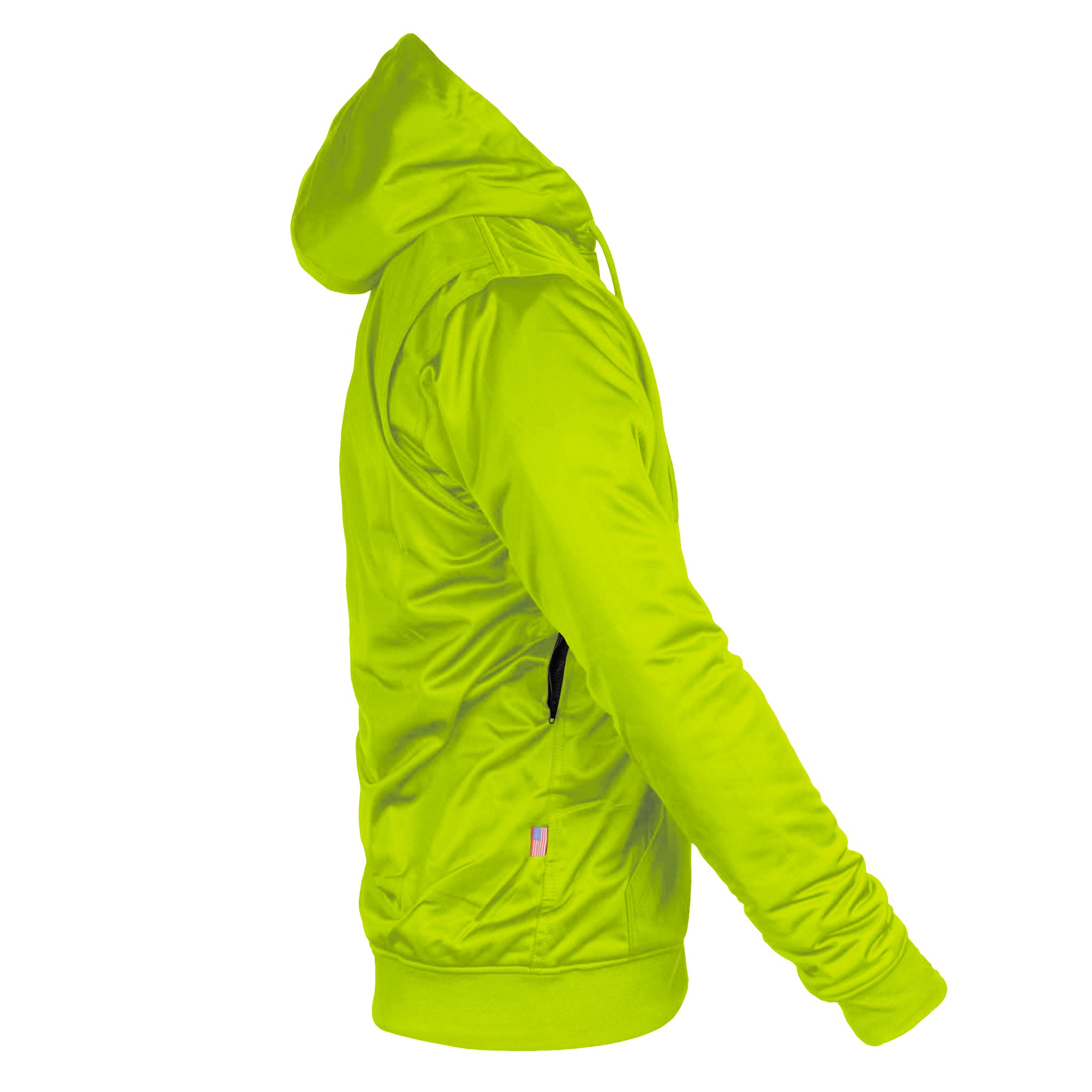 Hi Vis Green Solid Ultra Protective Hoodie – Beyond Riders