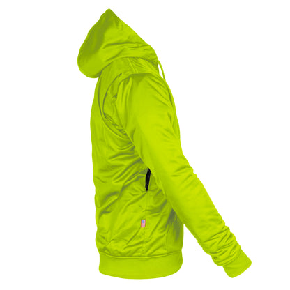 Hi Vis Green Solid Ultra Protective Hoodie with Pads