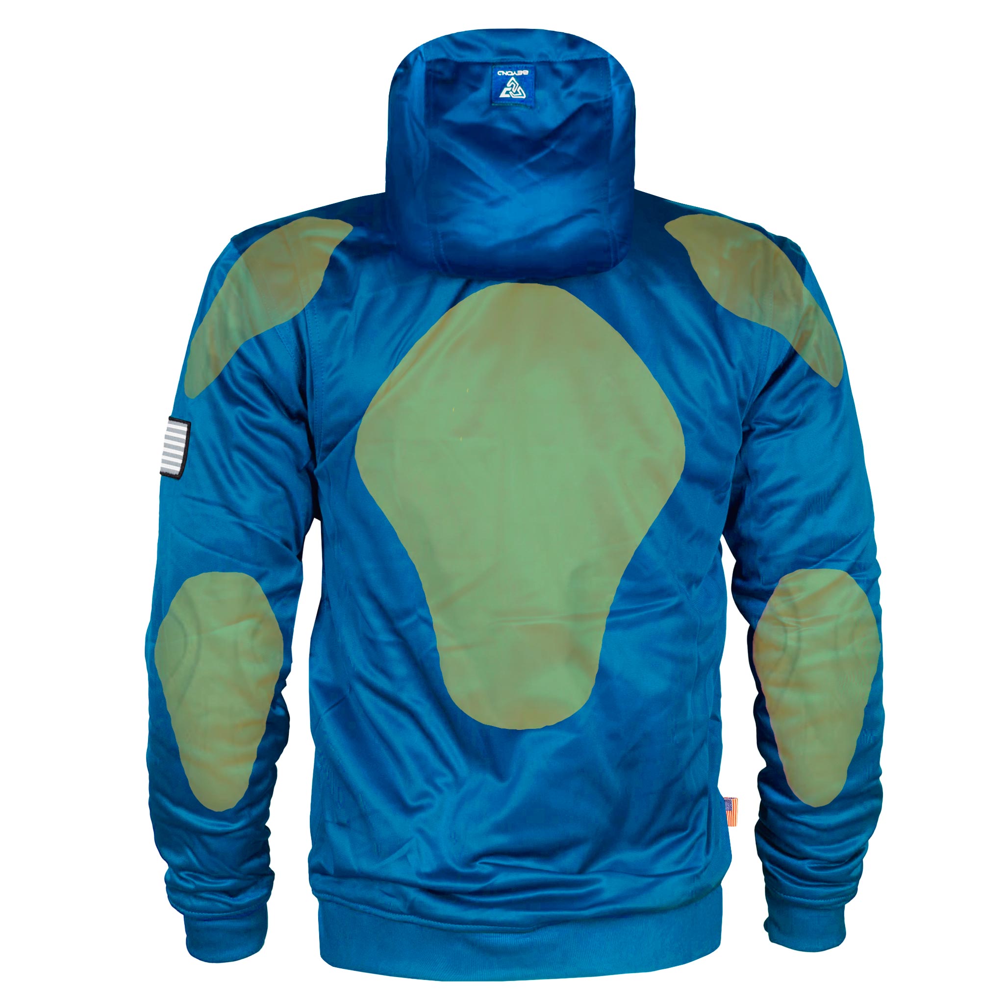 Unisex-Ultra-Hoodie-Teal-Solid-Back-with-Pads