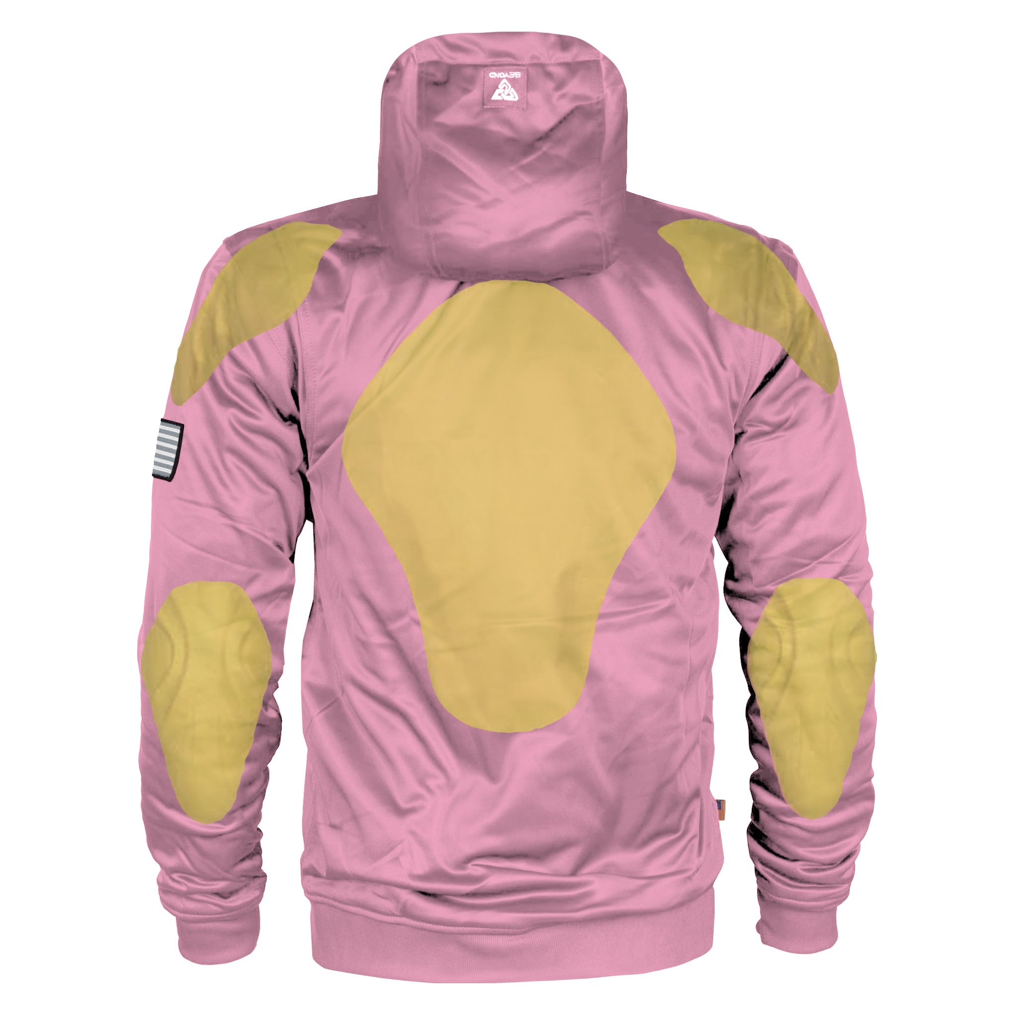 Light Pink Solid Ultra Protective Hoodie with Pads