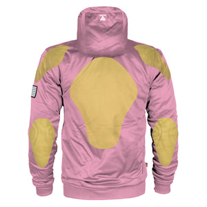 Light Pink Solid Ultra Protective Hoodie with Pads