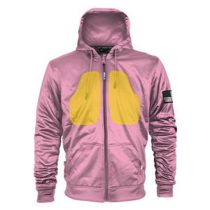Light Pink Solid Ultra Protective Hoodie with Pads