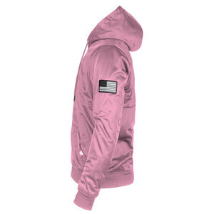 Light Pink Solid Ultra Protective Hoodie with Pads