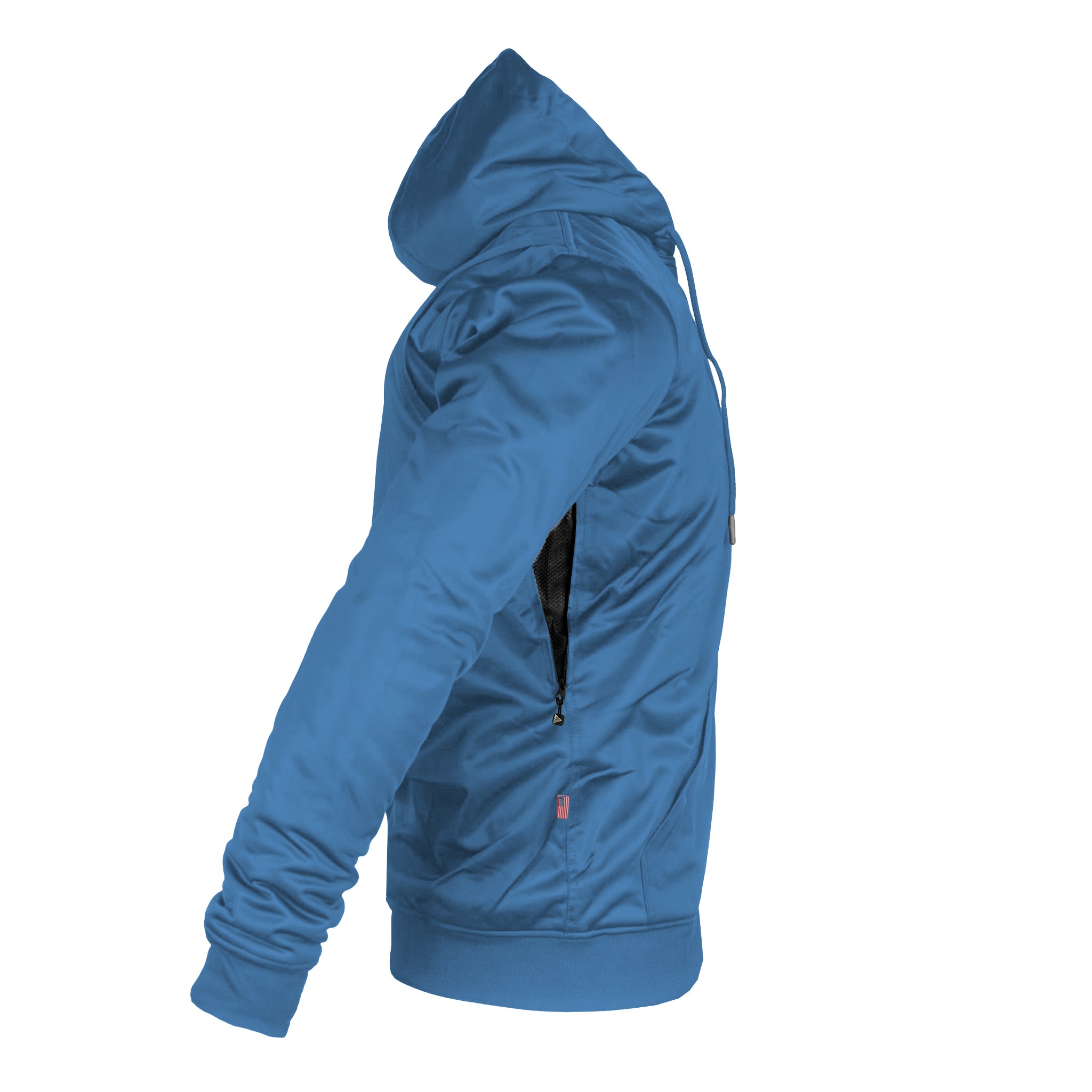 Sky Blue Solid Ultra Protective Hoodie with Pads