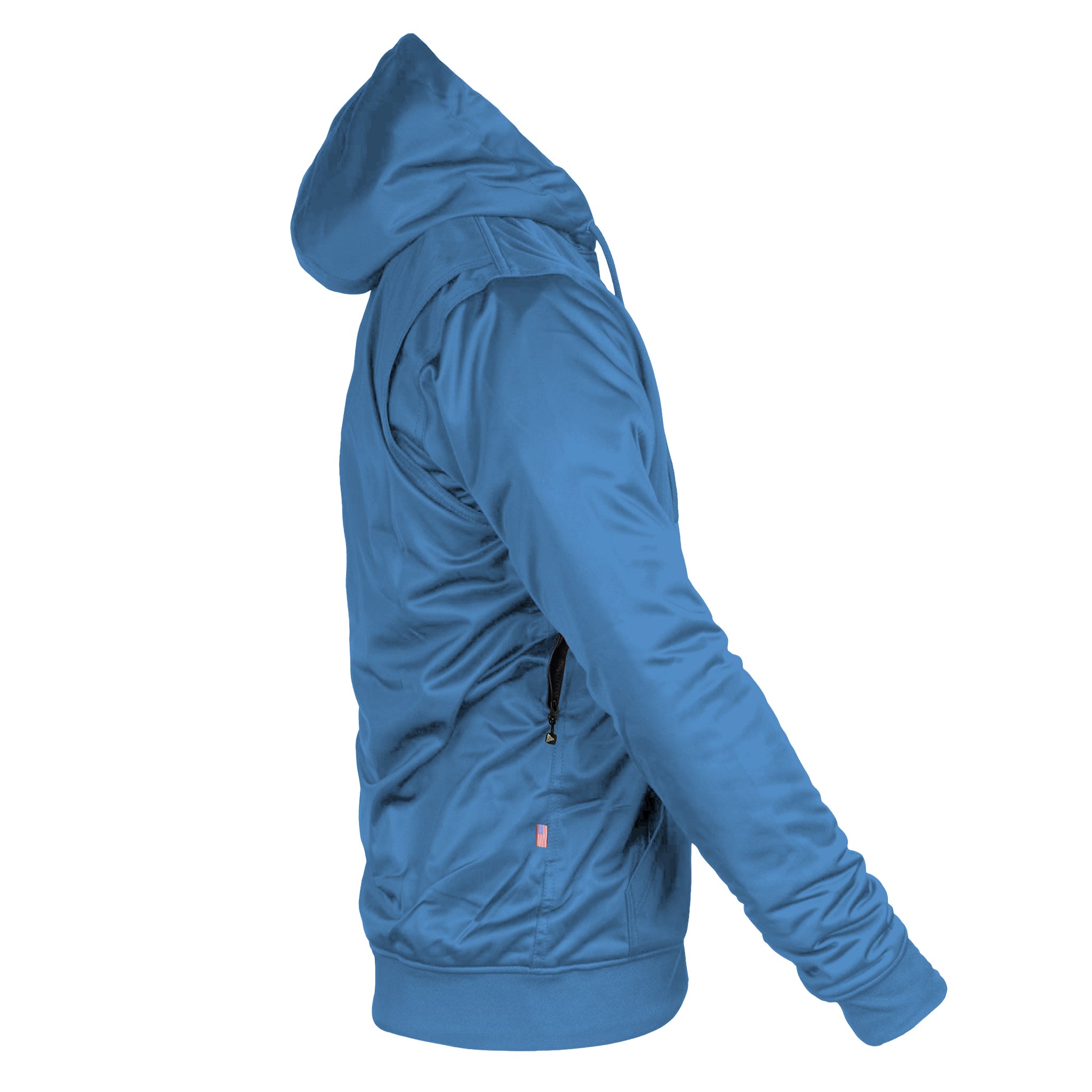 Sky Blue Solid Ultra Protective Hoodie with Pads