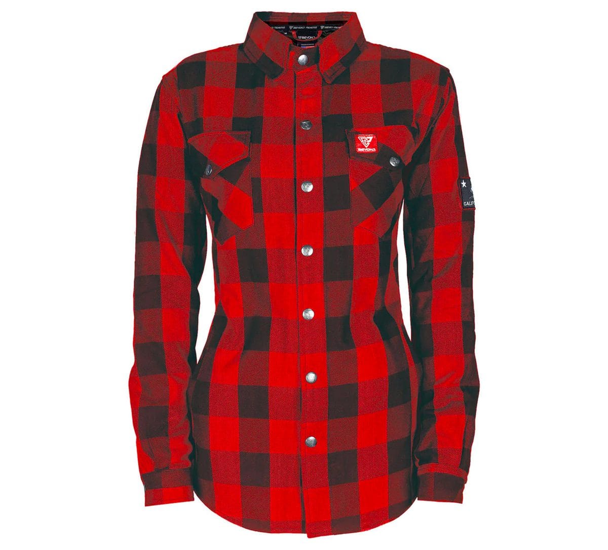 2023 Collection SALE Protective Flannel Shirt for Women - Red Checkered with Pads