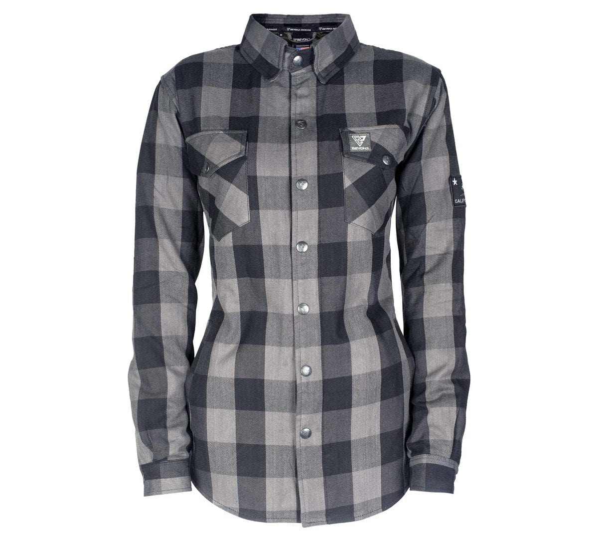 2023 Collection SALE Protective Flannel Shirt for Women - Grey Checkered with Pads