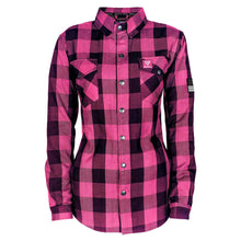 Protective Flannel Shirt for Women - Pink Checkered