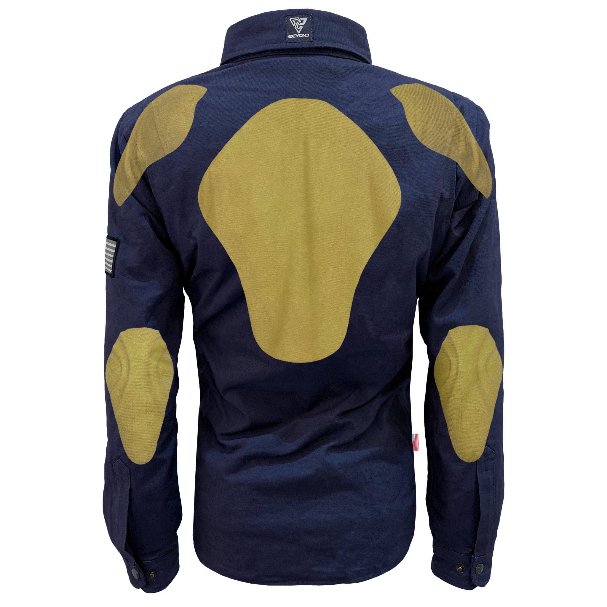 Protective Canvas Jacket for Women - Navy Blue with Pads