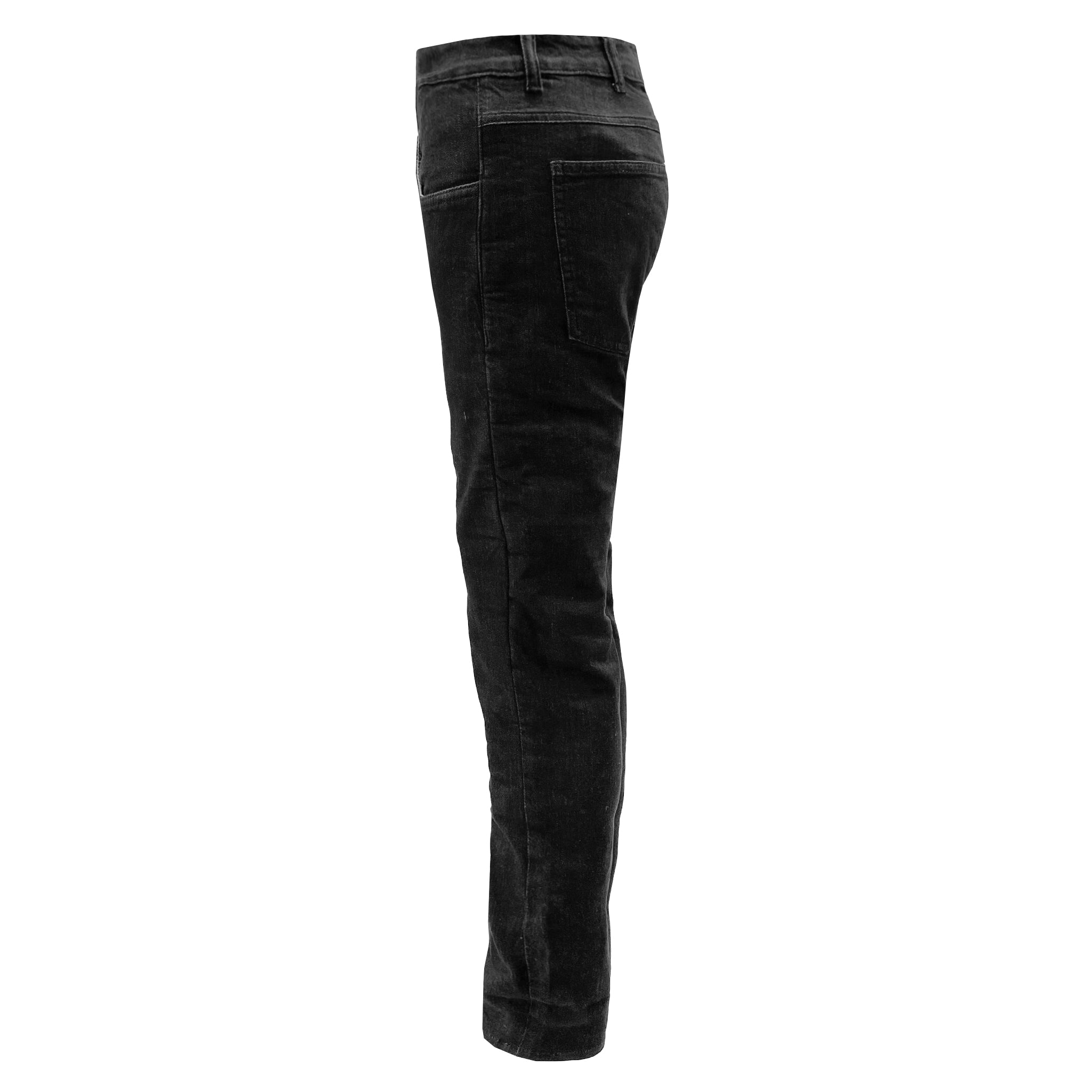 Straight Leg Protective Jeans for Women - Black with Pads