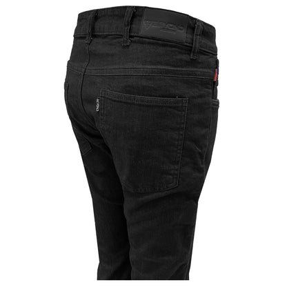 SALE Straight Leg Protective Jeans for Women - Black with Pads