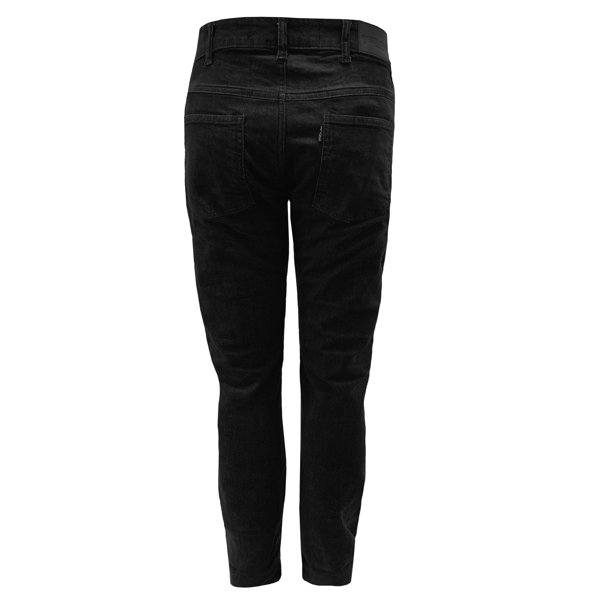 Straight Leg Protective Jeans for Women - Black with Pads