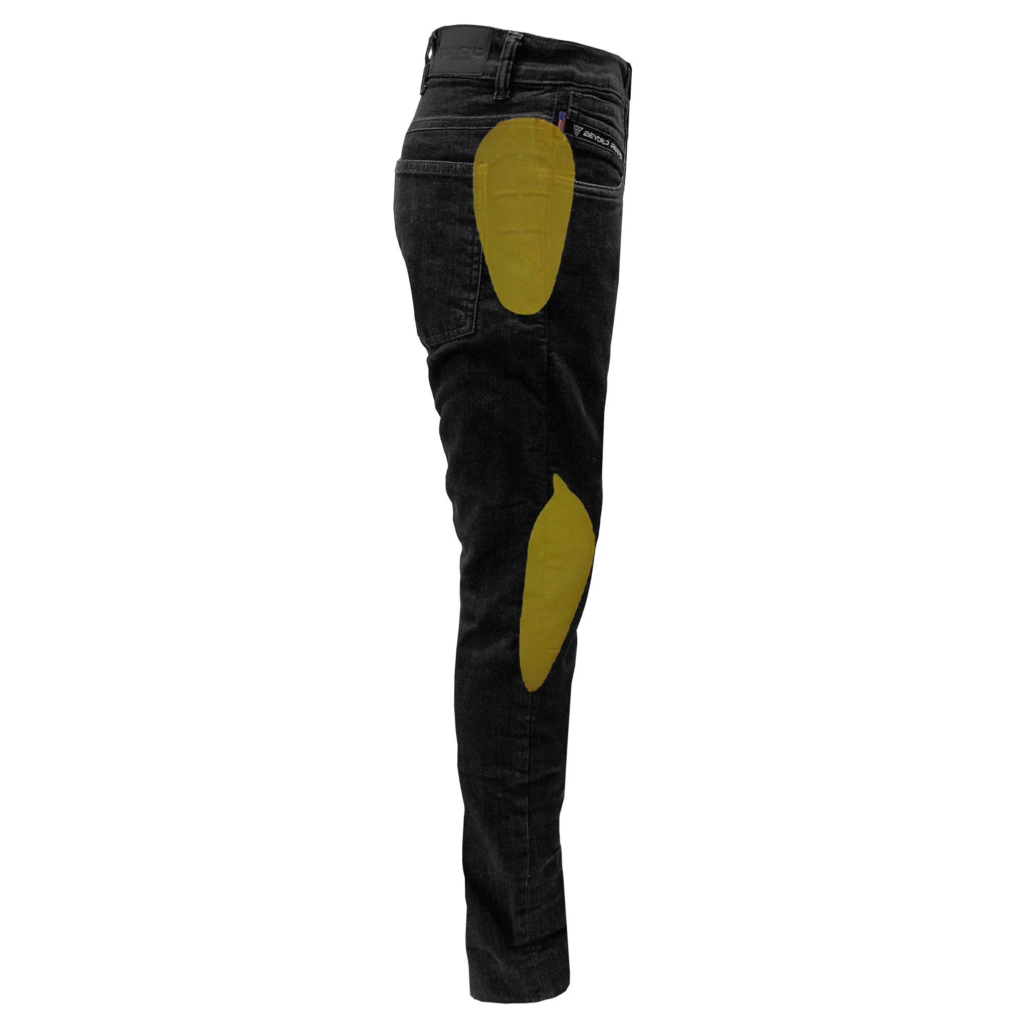 SALE Straight Leg Protective Jeans for Women - Black with Pads