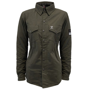 women's-canvas-army-green-solid-jacket-front