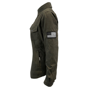 Protective Canvas Jacket for Women - Army Green