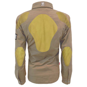 Protective Canvas Jacket for Women - Camel with Pads