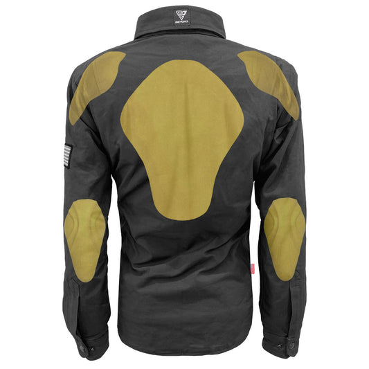 Protective Canvas Jacket for Women - Dark Grey with Pads
