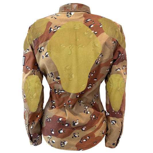 Protective Camouflage Shirt for Women "Dagger Two" - Desert Color with Pads
