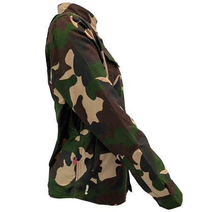 Protective Camouflage Shirt for Women "Knight Hawk" - Dark Color with Pads