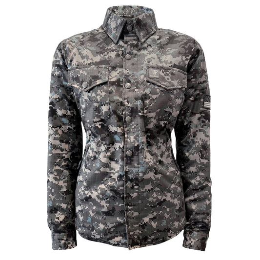 Protective Camouflage Shirt for Women "Devil Six" - with Pads