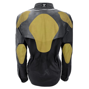 Flannel Reflective Shirt "Nightfall Nebula" for Women - Black with Pads