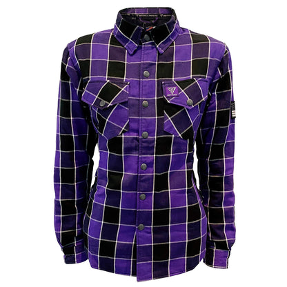 ladies purple dress shirt Protective Flannel Shirt for Women