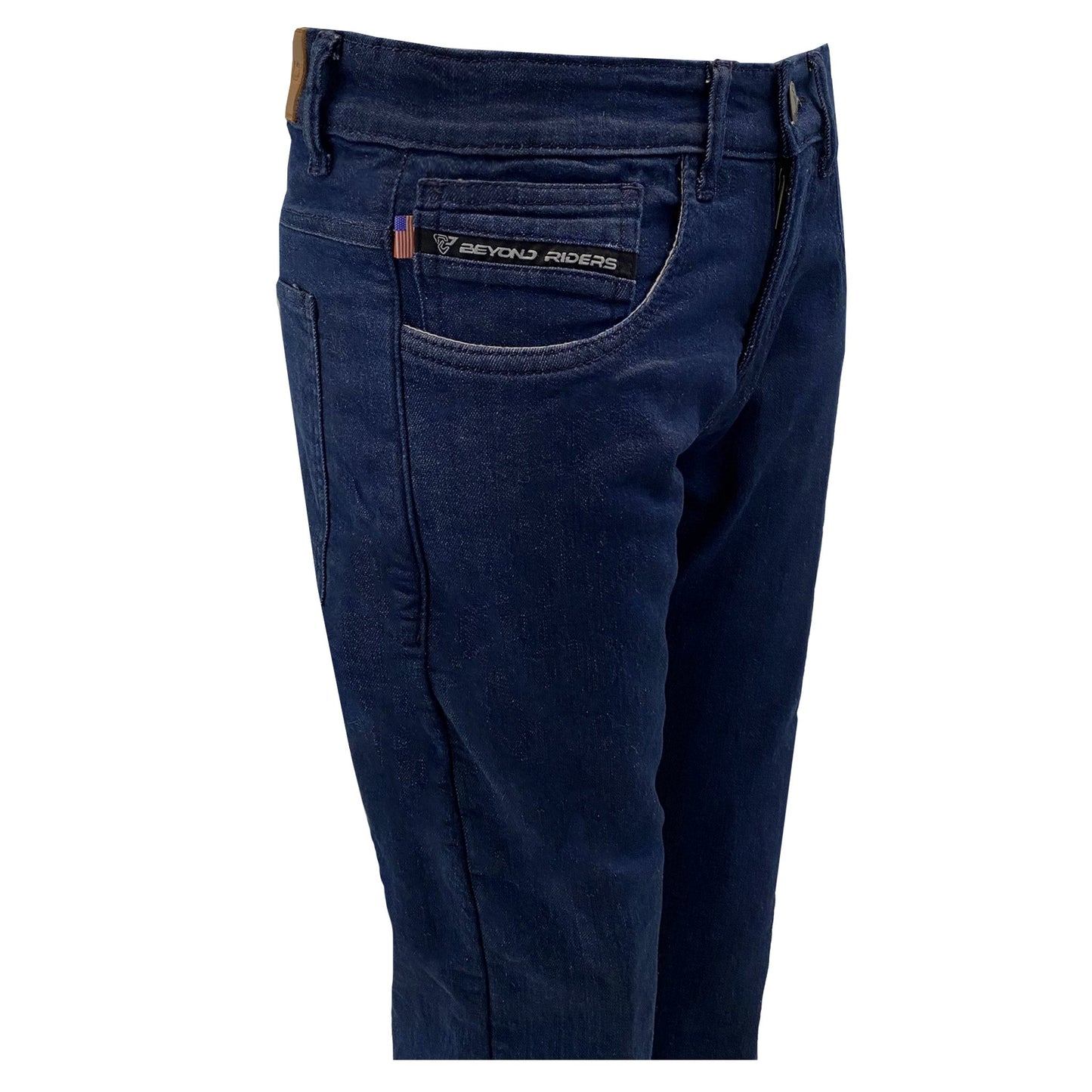 SALE Straight Leg Protective Denim Pants (Jeans) for Women - Indigo Blue with Pads
