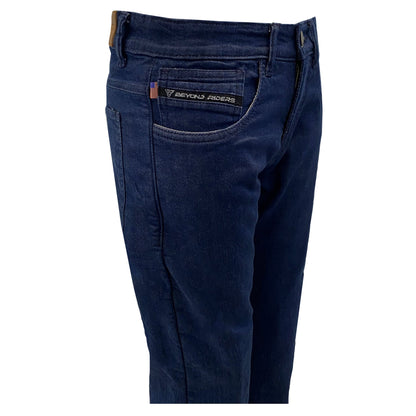 SALE Straight Leg Protective Denim Pants (Jeans) for Women - Indigo Blue with Pads