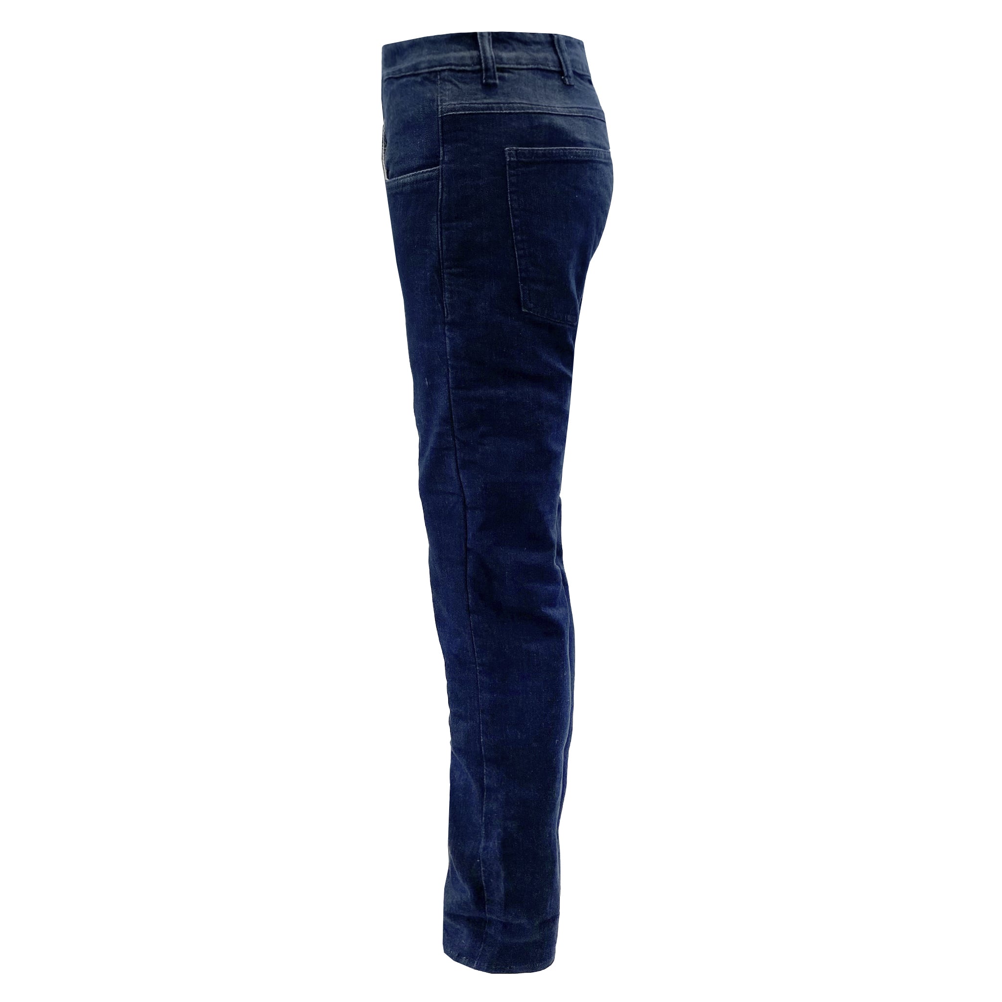 Straight Leg Protective Jeans for Women - Indigo Blue with Pads