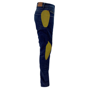 Straight Leg Protective Jeans for Women - Indigo Blue with Pads