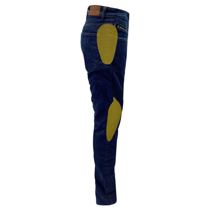 SALE Straight Leg Protective Jeans for Women - Indigo Blue with Pads