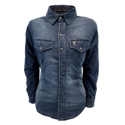 Jeans-Jacket-For-Women-Faded-Blue-Front