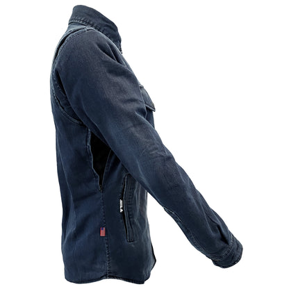SALE Protective Jeans Jacket for Women - Faded Blue with Pads