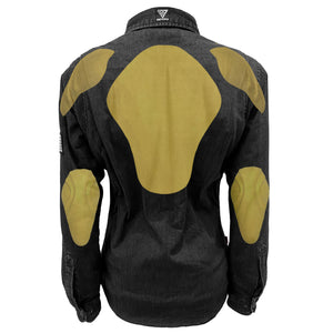 Protective Jeans Jacket for Women - Black with Pads