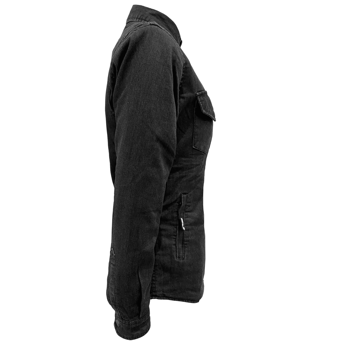 Protective Jeans Jacket for Women - Black with Pads