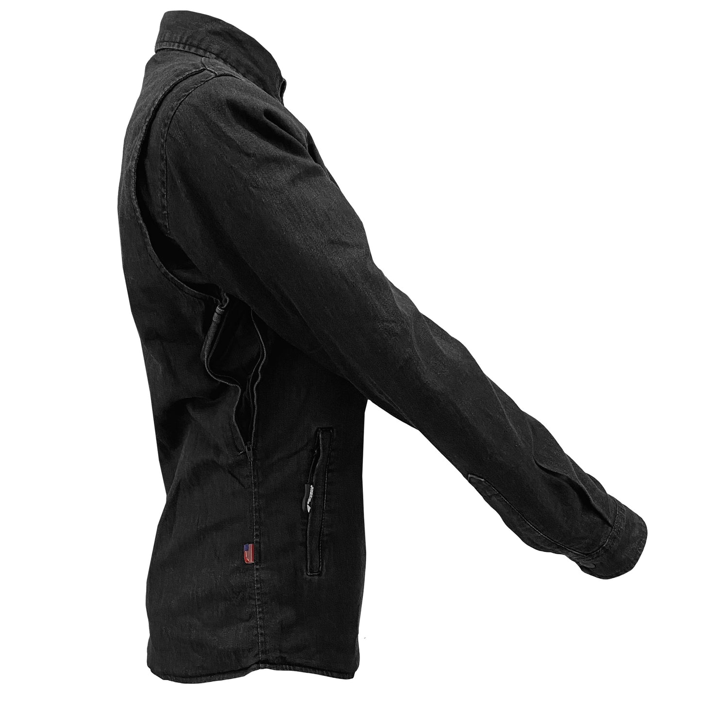 Protective Jeans Jacket for Women - Black with Pads