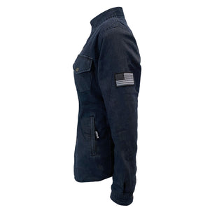 Protective Jeans Jacket for Women - Indigo Blue with Pads