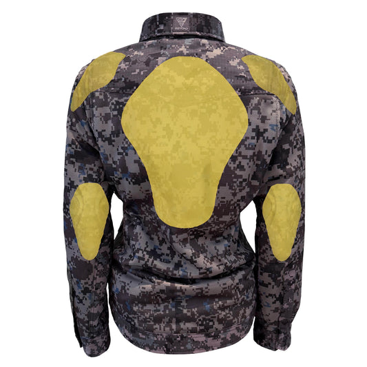 Summer Protective Camouflage Mesh Shirt "Devil Six" for Women - with Pads