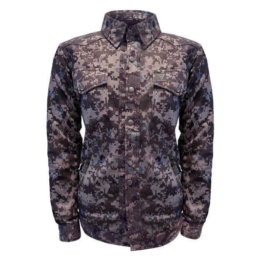 Summer Protective Camouflage Mesh Shirt "Devil Six" for Women - with Pads