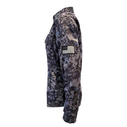 Summer Protective Camouflage Mesh Shirt "Devil Six" for Women - with Pads