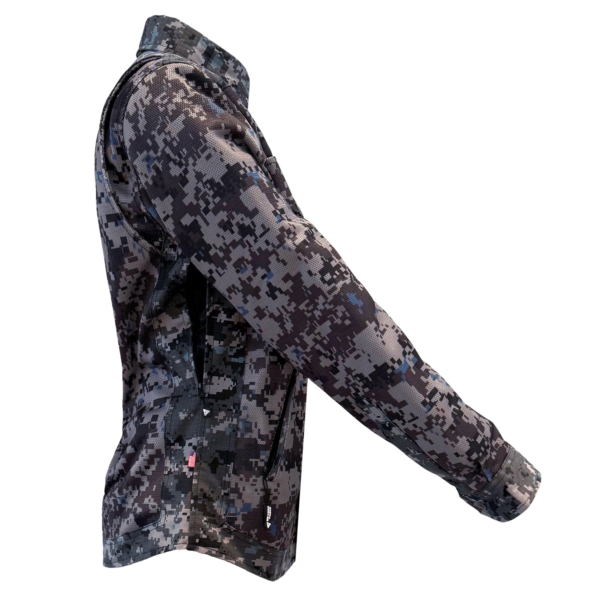 Summer Protective Camouflage Mesh Shirt "Devil Six" for Women - with Pads