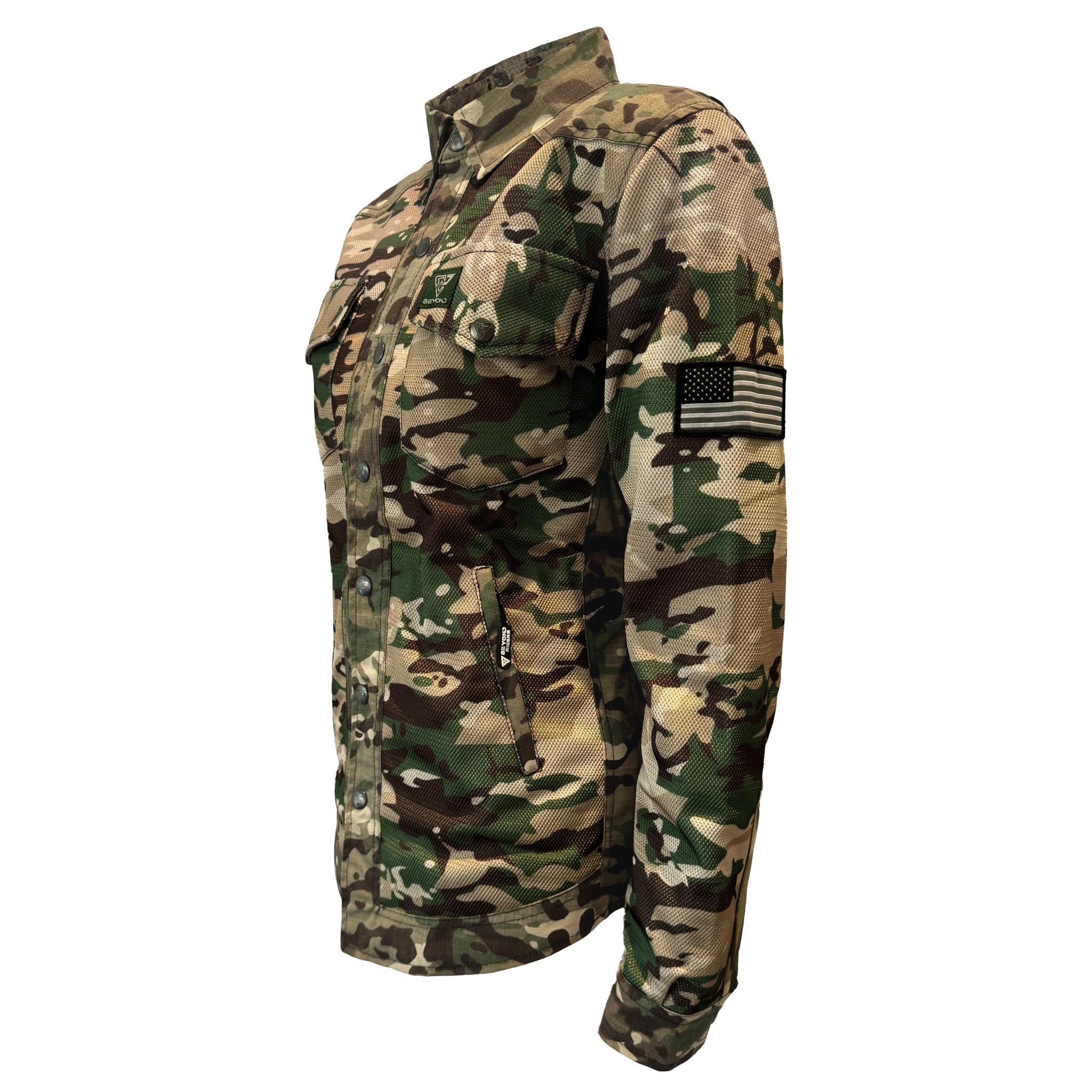 Summer Protective Camouflage Mesh Shirt "Delta Four" for Women - with Pads