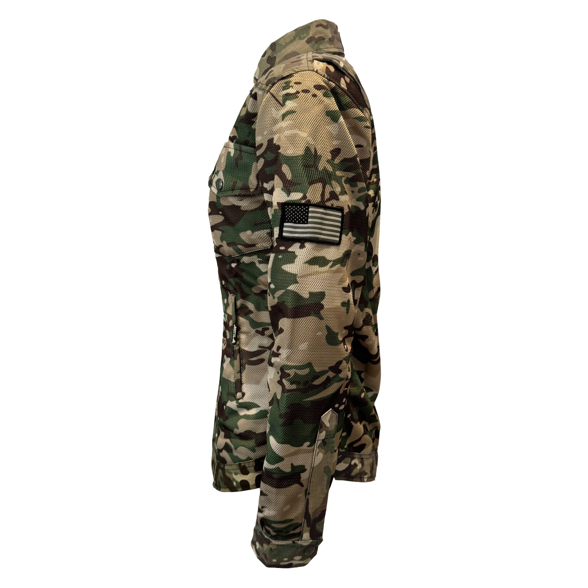 Summer Protective Camouflage Mesh Shirt "Delta Four" for Women - with Pads