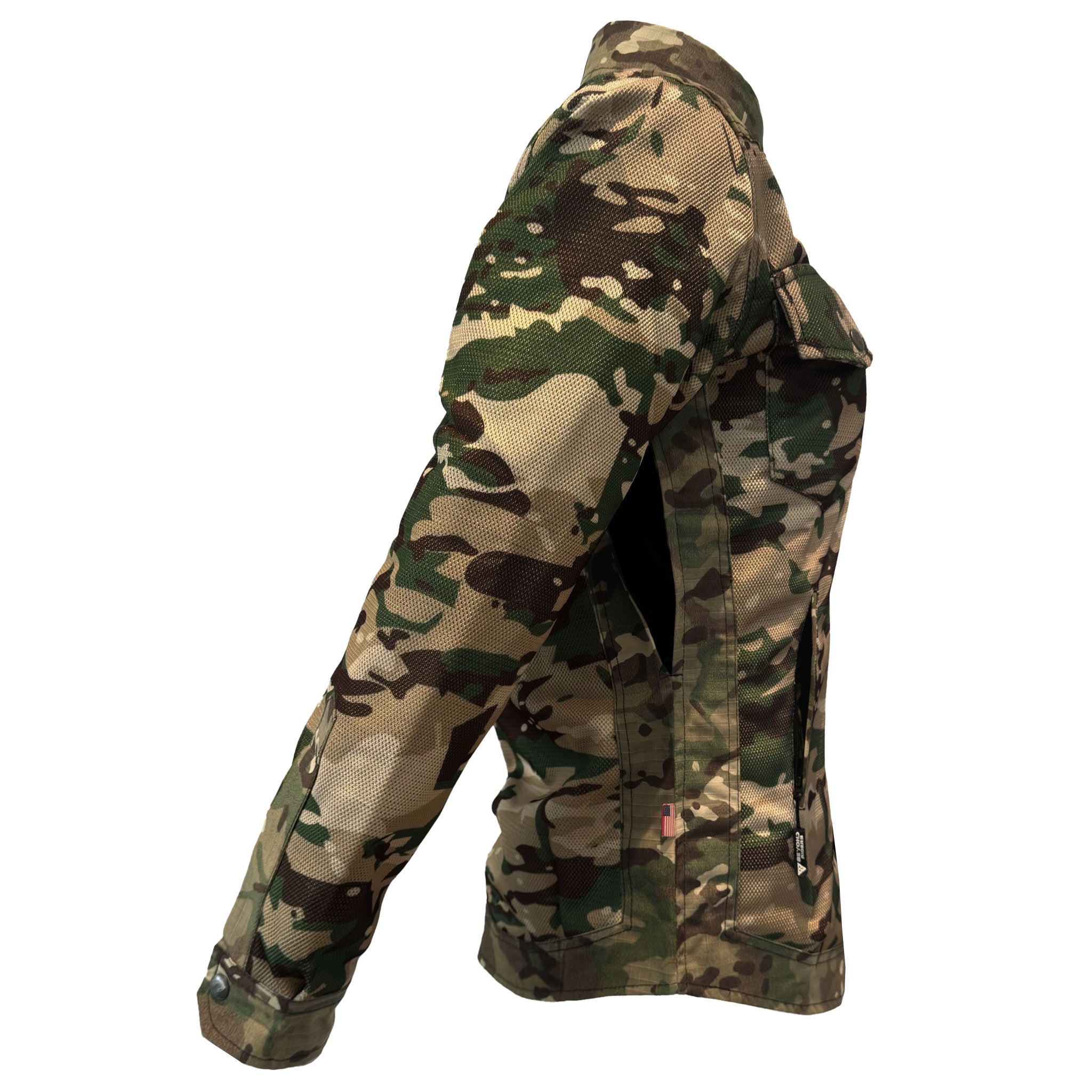 Summer Protective Camouflage Mesh Shirt "Delta Four" for Women - with Pads