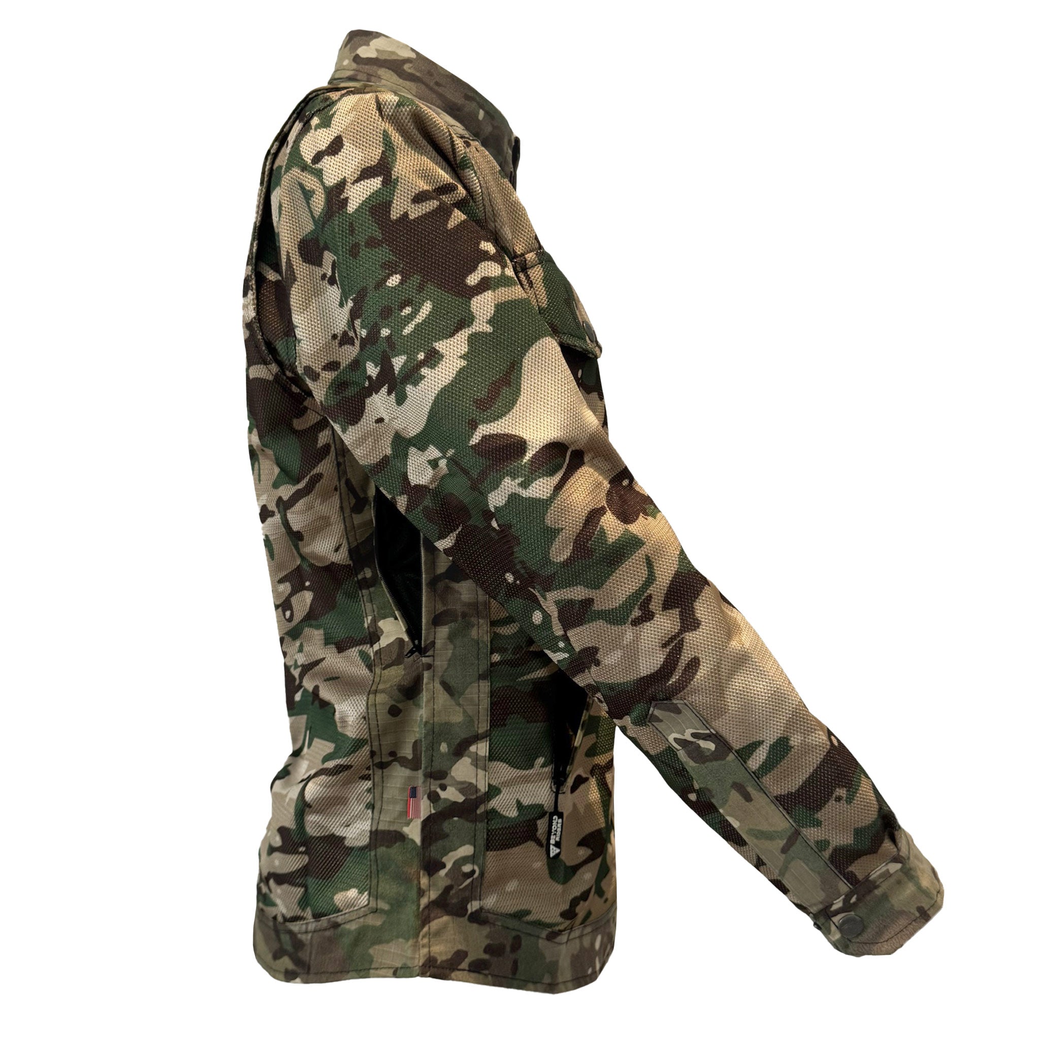 Summer Protective Camouflage Mesh Shirt "Delta Four" for Women - with Pads